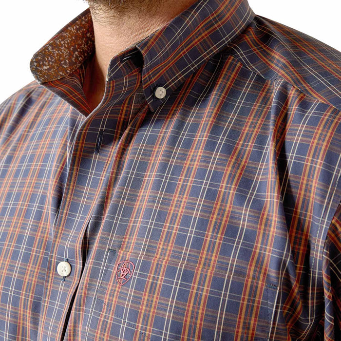 Ariat Men's Wrinkle Free Iker Longsleeve Shirt - AI582 - Navy - Small - 3