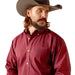 Ariat Men's Wrinkle Free Issac Longsleeve Shirt - AI57W - Dark Red - Small - 3