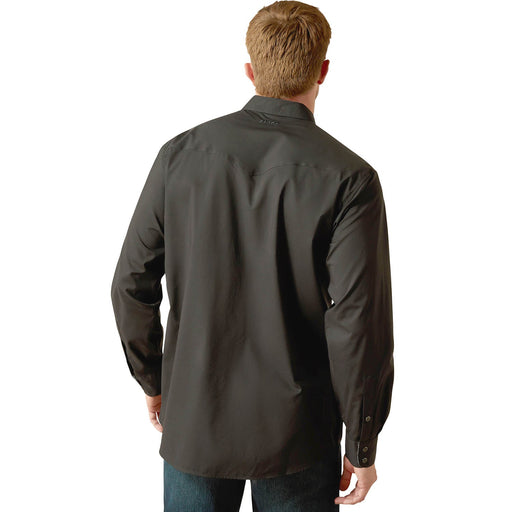 Ariat Mens Wrinkle Free Refines Slub Long Sleeve Shirt - AI8JY - Black - Small - Each - 2