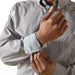 Ariat Mens Wrinkle Free Solid Classic Fit Long Sleeve Shirt - AI8GK - Dark Grey - Small - Each - 7