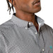 Ariat Mens Wrinkle Free Solid Classic Fit Long Sleeve Shirt - AI8GK - Dark Grey - Small - Each - 8