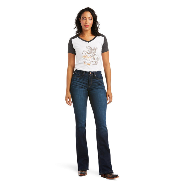 Ariat R.E.A.L. High Rise Ballary Boot Cut Jean - AIYJ - 25 Regular - 1