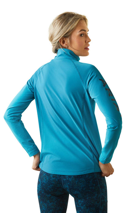 Ariat Women's Agile Softshell Jacket, Mosaic Blue - AI25B - Large - 14