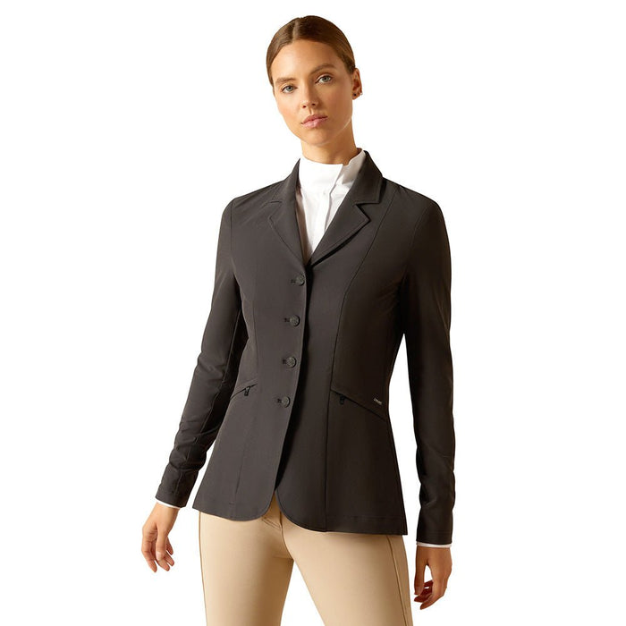 Ariat Women’s Artico 2.0 Show Coat – Lightweight, Breathable Tailored Riding Jacket for Show Jumping & Eventing - AIBCE - Black - 2 - Each - 1