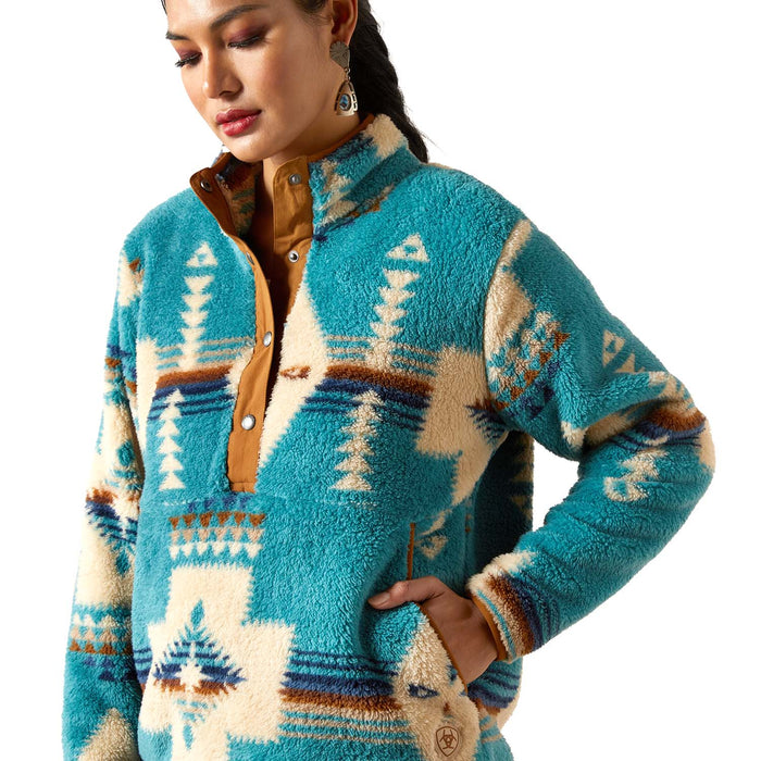 Ariat Womens Berber Snap Front Sweatshirt - AI8AU - Multi - Small - Each - 3
