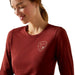 Ariat Women's EQ Icons Long Sleeve Tee – Soft, Comfortable, Stylish Barn Wear - AIBEQ - Brown - Xsmall - Each - 3