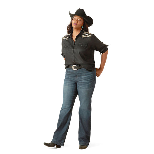 Ariat Womens Frazey High Rise Slim Trouser Jeans - AI8LE - Blue - 27 R - Each - 1