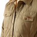 Ariat Womens Grizzly Quilted Barn Jacket – Warm Wind - Resistant Fleece - Lined Workwear Jacket - AIBBH - Green - Small - Each - 3