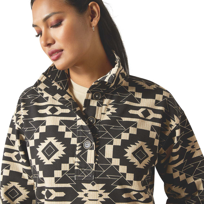 Ariat Womens Hometown Button Front Sweatshirt - AI8FX - Multi - Small - Each - 3