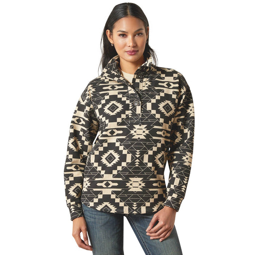 Ariat Womens Hometown Button Front Sweatshirt - AI8FX - Multi - Small - Each - 1