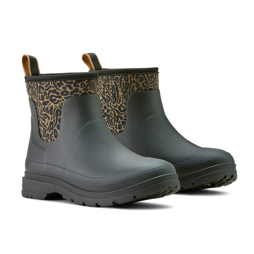 Ariat Women's Kelmarsh Shortie Rubber Boot - AIAAD - Black Cheetah - 6.5 B - 1