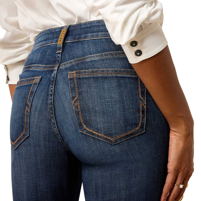 Ariat Women's Perfect Rise Maddie Trouser Jeans - Boot Cut - AI3DE - Denim Blue - 24 R - 1 ct - 4