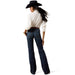 Ariat Women's Perfect Rise Maddie Trouser Jeans - Boot Cut - AI3DE - Denim Blue - 24 R - 1 ct - 2