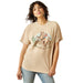 Ariat Women's Ranch Graphic T-Shirts - AI8CJ - Ride On - Oyster Grey - Small - Each - 5