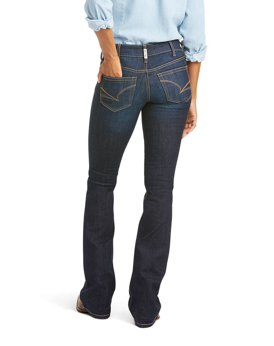 Ariat Women's R.E.A.L. Mid Rise Arrow Fit Jocelyn Boot Cut Jean - AIXD - 25 Regular - 2