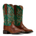 Ariat Women's Round Up Wide Square Toe StretchFit Western Boot - ADJF - Brown - 8B - 1