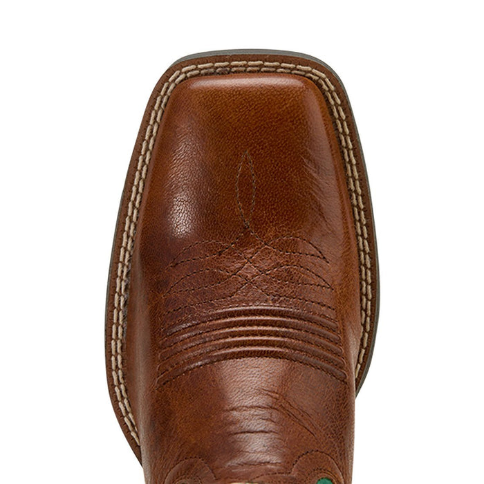 Ariat Women's Round Up Wide Square Toe StretchFit Western Boot - ADJF - Brown - 8B - 7