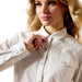 Ariat Women's Stella Western Snap Shirt – Long Sleeve Cowgirl Classic - AIBMR - White - XSmall - 3