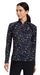Ariat Womens Sunstopper 2.0 1/4 Zip Long Sleeve Baselayer -  - Small - Black Busy Pont Print - 5