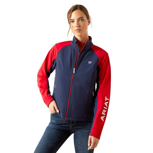 Ariat Womens Team EQ Softshell Riding Jacket – Fleece Lined, Wind & Water Resistant - AIBG3 - Navy - Xsmall - Each - 1