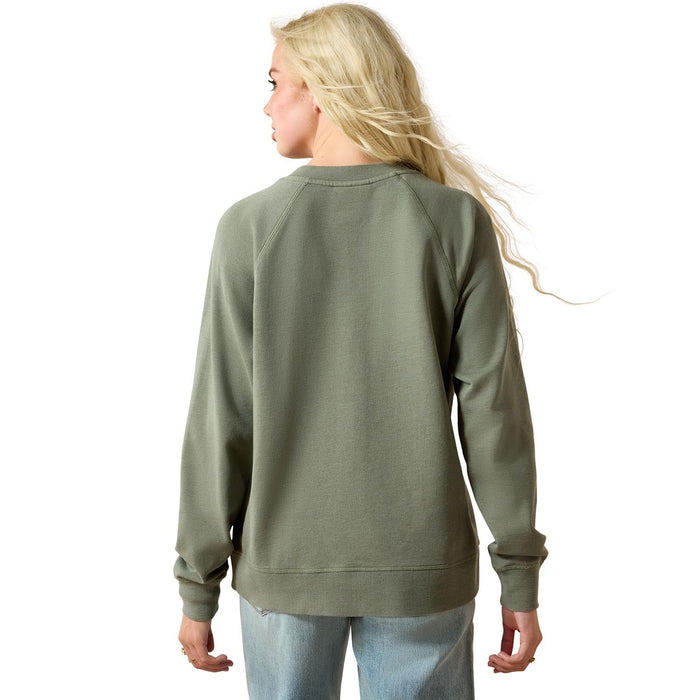 Ariat Women's Western Victoria Oversized Sweatshirt – Cozy French Terry Pullover - AIBMY - Wild West - XSmall - 2