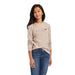 Ariat Youth "Horse of a Different Color" Longsleeve T-Shirt, Banyan Bark Heather - AI1MZ - XSmall - 1