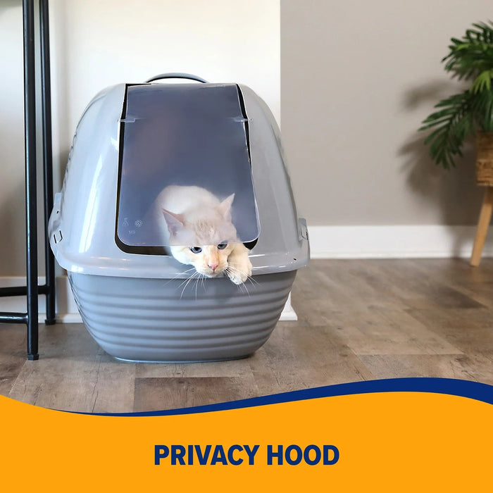 Arm & Hammer Hooded Wave Litter Box - DKY5 - Gray - Jumbo - 5