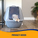 Arm & Hammer Hooded Wave Litter Box - DKY5 - Gray - Jumbo - 5