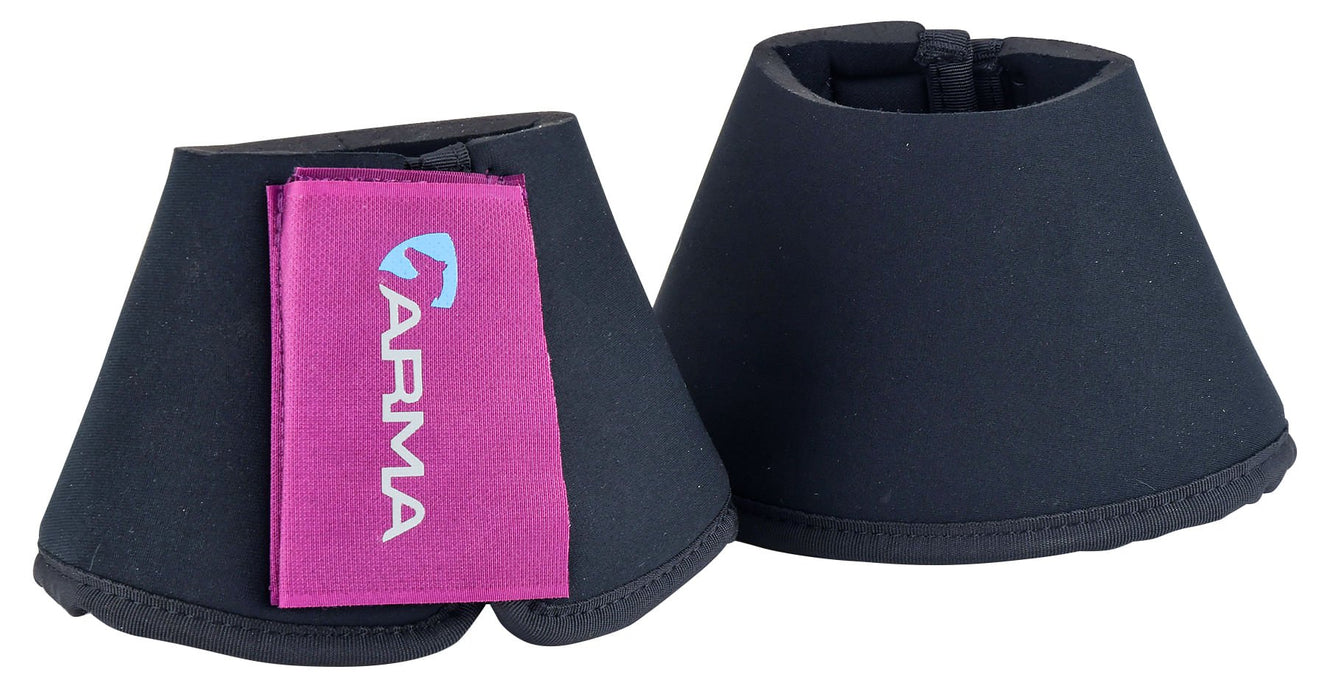 Arma Neoprene Overreach Bell Boots for Horses - SEPOV - Black - Cob - 6