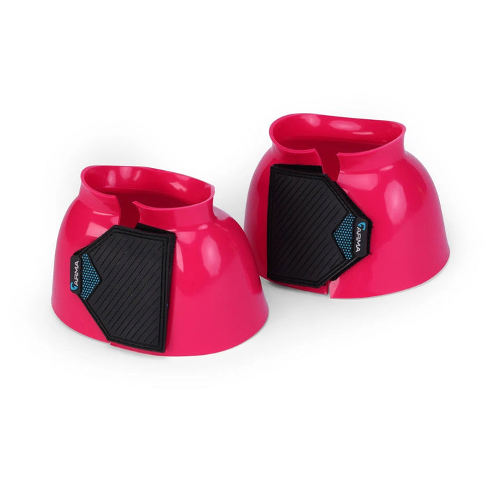 Arma Smooth Gloss Bell Boots for Horses, Pair - SEP2B7 - Bright Pink - Cob - 5