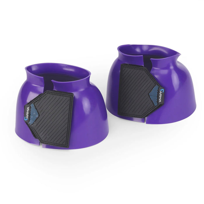 Arma Smooth Gloss Bell Boots for Horses, Pair - SEP2BA - Purple - Cob - 6