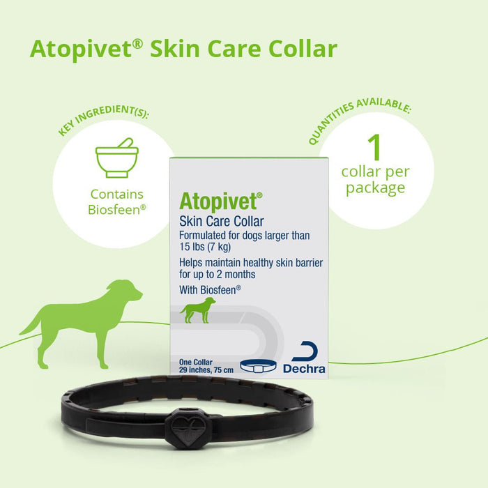 Atopivet Skin Care Collar with Sphingolipid for Dogs & Cats - 004DP-LGCOL - 29"L - Over 22 lbs - 2