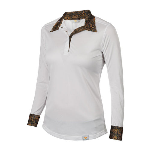 Aubrion Girl's Equestrian Style Long Sleeve Show Shirt - SEP4S5 - Small - Floral - 2