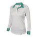 Aubrion Girl's Equestrian Style Long Sleeve Show Shirt - SEP5AG - Small - Horse Shoe - 5