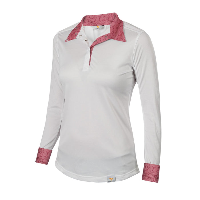 Aubrion Ladies Equestrian Style Long Sleeve Show Shirt - SEP4SB - Medium - Bit - 1