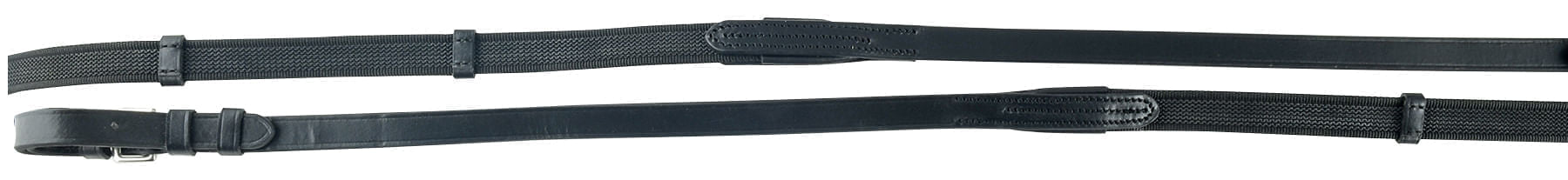 Avignon Rubberized Web Reins, 5/8" x 54" - SEP1D8 - Black - 1