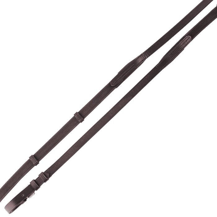 Avignon Rubberized Web Reins, 5/8" x 54" - SEP1D9 - Havana - 5/8" x 54" - 2