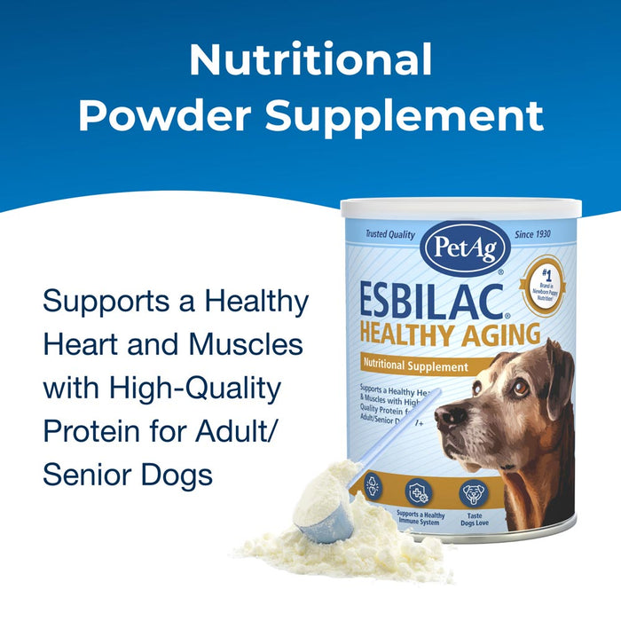 PetAg Esbilac Healthy Aging Powder for Adult and Senior Dogs 14 oz Size 14 oz