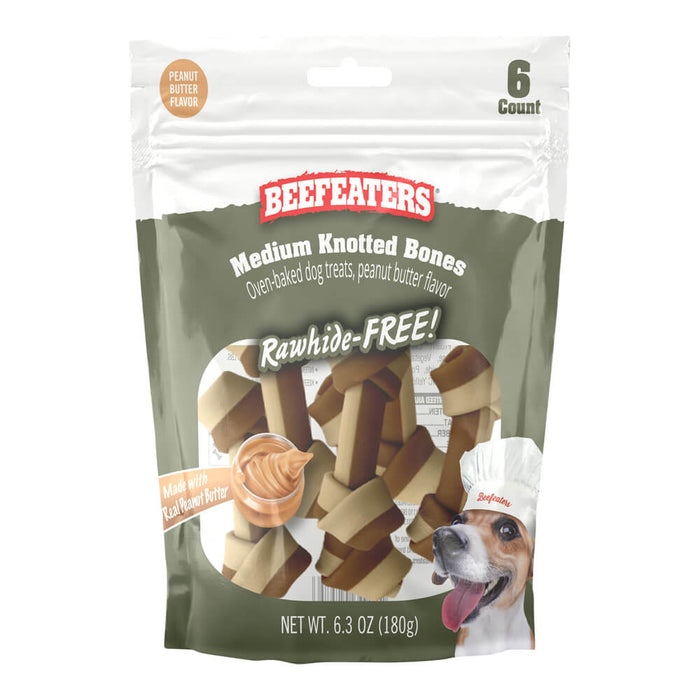 Beefeaters Rawhide Free Knotted Dog Bone - 031BE-02574 - Chicken - Mini, 12ct - 4