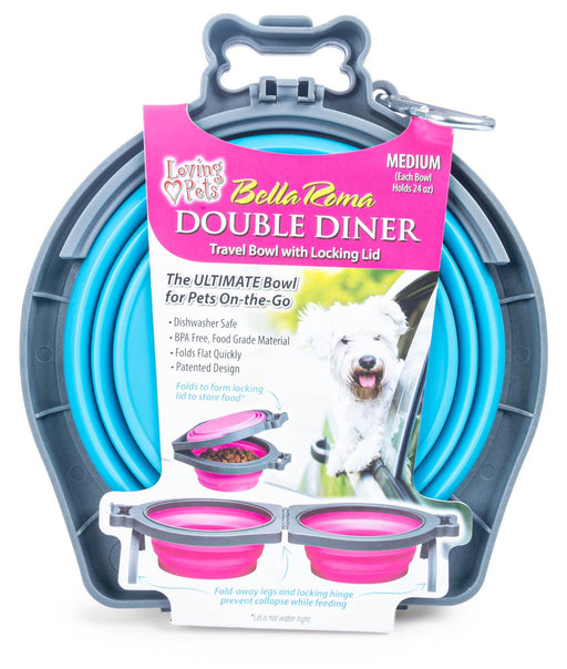 Bella Roma Travel Bowl Double Diner - ZOTF - Blue - 6