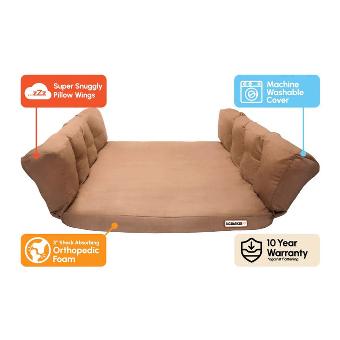 Big Barker 3" Thick SUV Dog Bed – Orthopedic, Waterproof, Large Breed Travel Dog Bed with Joint Support - Jeffers - Dog Supplies > Dog Beds