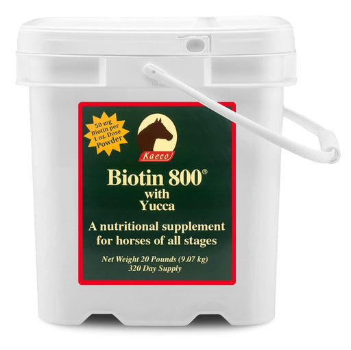 Biotin 800 Powder with Yucca Equine Supplement - KKB3 - Biotin 800 Powder, 20 lbs - 9