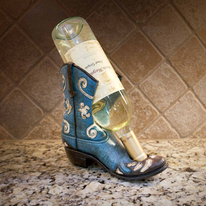 Boot Wine Bottle Holder - JTIA8A - Turquoise - 3
