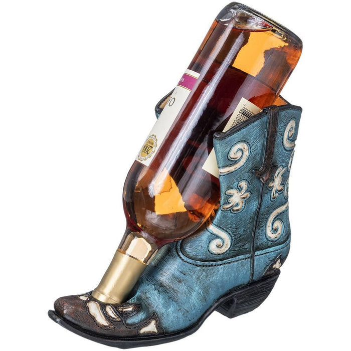 Boot Wine Bottle Holder - JTIA8A - Turquoise - 1