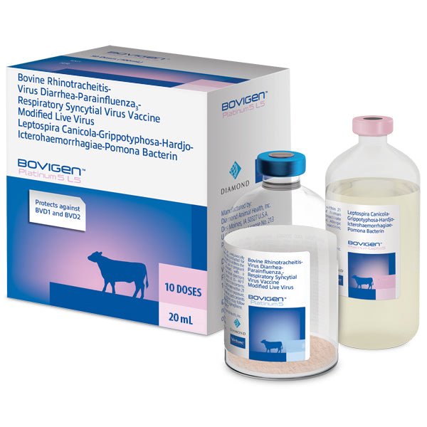 BOVIGEN Platinum 5 L5 Cattle Vaccine for Respiratory & Reproductive Protection with Leptospirosis - VED6 - 10 dose (20 ml) - 1
