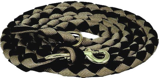 Braided 9' Loping Lead Rope - 1211JW - BLACK TAN - 5
