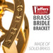 Jeffers Solid Brass Horse Bridle & Tack Wall Mounted Bracket - IAD6 - 1 - 2