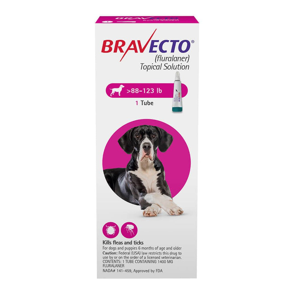 Bravecto Topical Flea and Tick Solution for Dogs (Fluralaner) — Pet ...