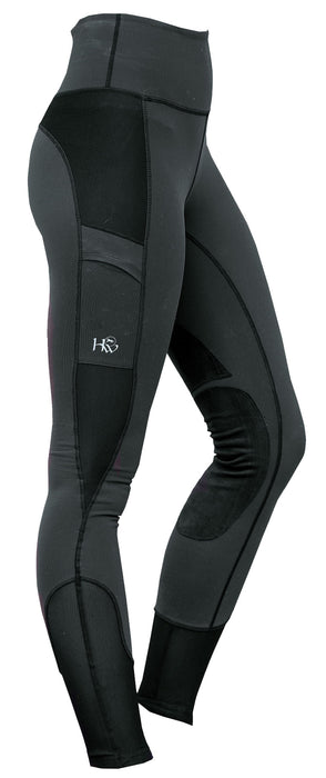 Breathable Women's Riding Tights - FO1FX - Charcoal - Large - 4