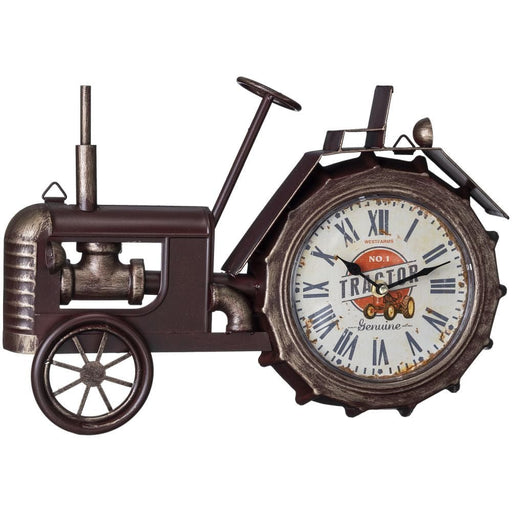 Bronze Tractor Wall Clock - JTIA8P - Bronze - 1